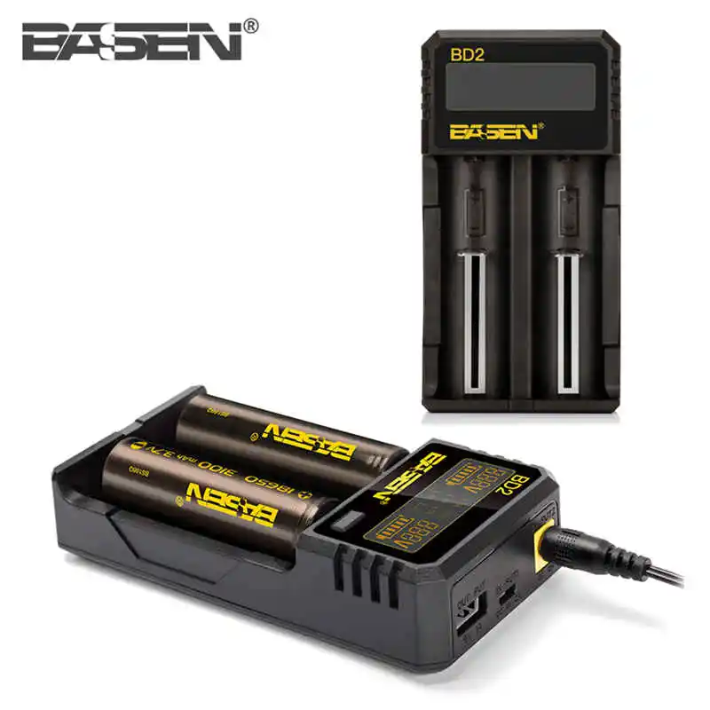 

Basen 18650 Battery Charger BD2 Suitable for DC3.7V Cylindrical Lithium Battery