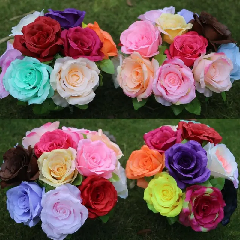 1pcs 10cm artificial Rose flower for party home garden Floral decor wedding Home decoration fake flowers 52012 1pcs 10cm artificial Rose flower for party home garden Floral decor wedding Home decoration fake flowers 52012