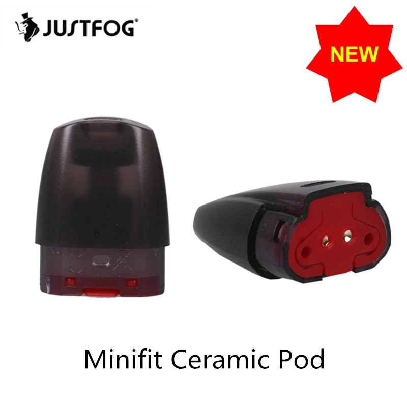 

Original Justfog Minifit Ceramic Pod Cartridge For CBD 1.5ml Capacity 1.6ohm Bottom Airflow E-Cigarette Justfog Minifit Vape Kit