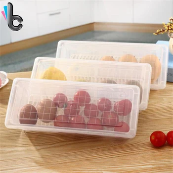 

3 Pcs/set Plastic Seafood Fresh Box Food storage box crisper seafood Refrigerator crisper