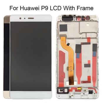 

5.2'' LCD With Frame for HUAWEI P9 Touch Screen For HUAWEI P9 EVA-L09 EVA-L19 LCD Display Digiziter Assembly Replacement Parts