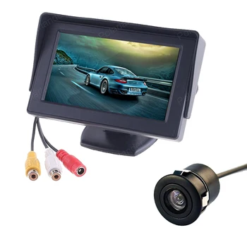 

2 in1 4.3 Inch Auto car Monitor TFT LCD screen + CCD Rear View reversing Rearview Parking back up Camera