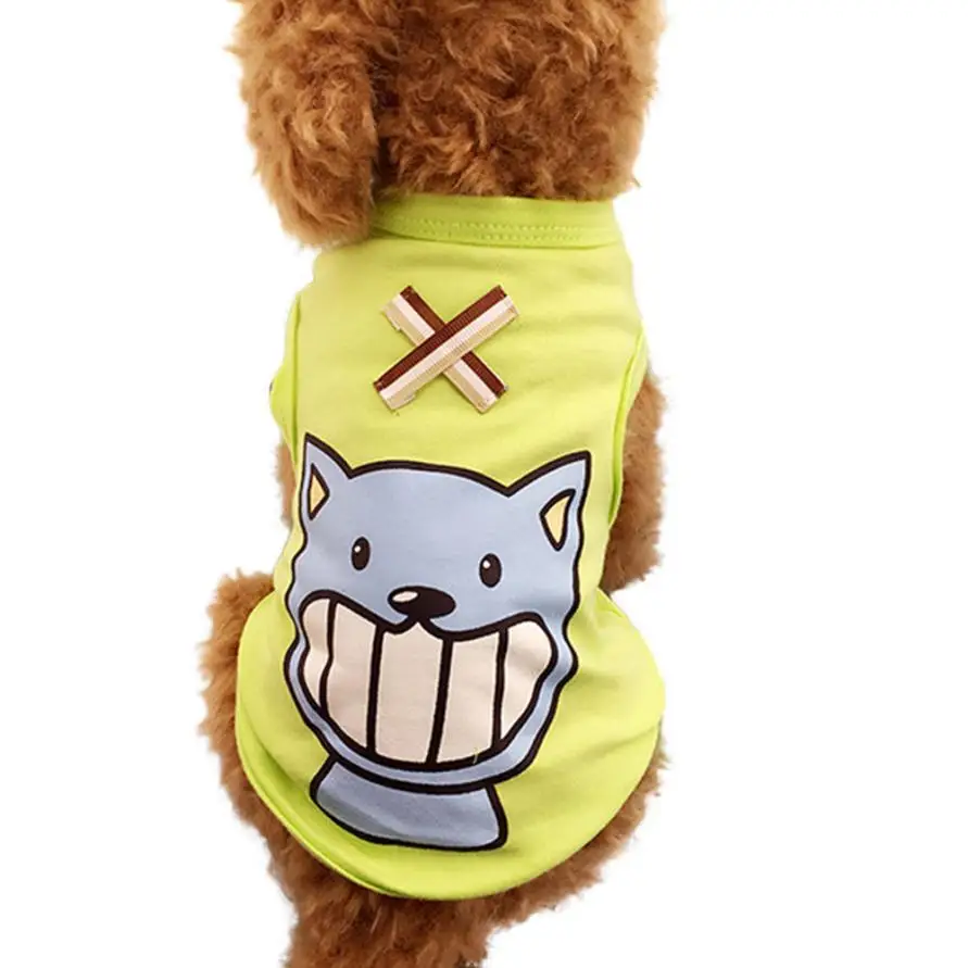 

Transer Dog Shirt Pet Dog Colorful Cute Pet Vest Clothing Small Puppy Costume Summer Apparel 3.13