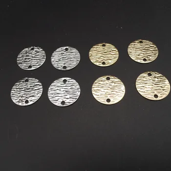 

100 PCS 16mm Fashion Metal Copper KC Gold Color Rhodium Round Connectors For Jewelry Making