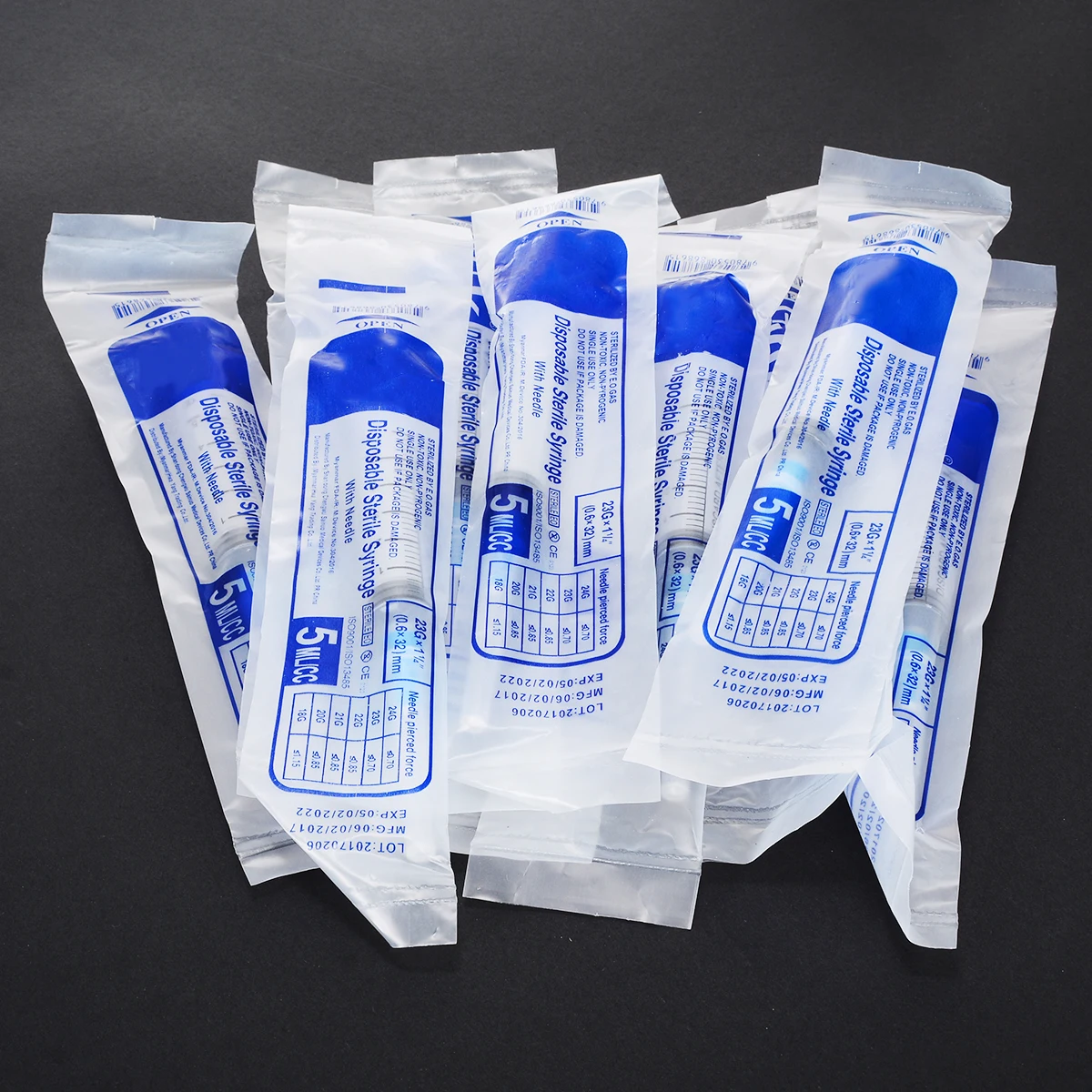 10pcs 5ml Plastic Sterile Syringe SharpTip Syringe With 1.5" Sharp End Tip Needle And Storage Cap For Dispensing Adhesives Glue