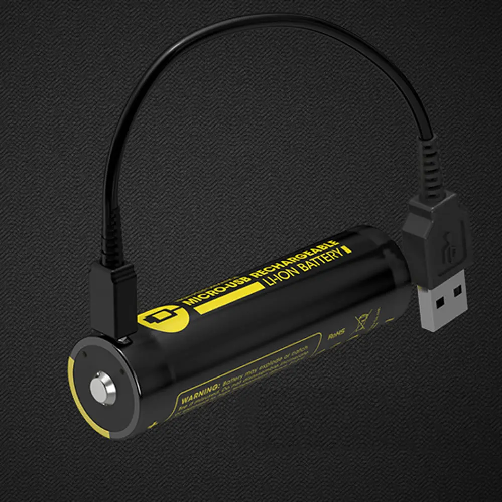 NITECORE NL1835R 3500 мАч Высокопроизводительный встроенный Micro-USB порт зарядки перезаряжаемый Liion аккумулятор 12.6Wh 3,6 V Кнопка Топ 18650