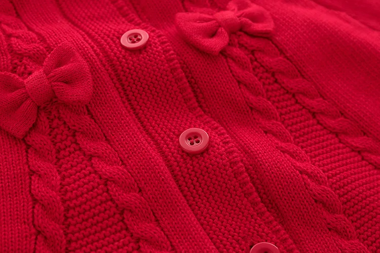 Roupas da Menina do Bebê Camisola com Capuz Vermelho com Arco para Crianças da Criança Iyeal Crianças Recém-nascidos Algodão Quente Veludo Malha Manto Meninas 10 capuz manto vermelho com arco para crianças da criança meninas