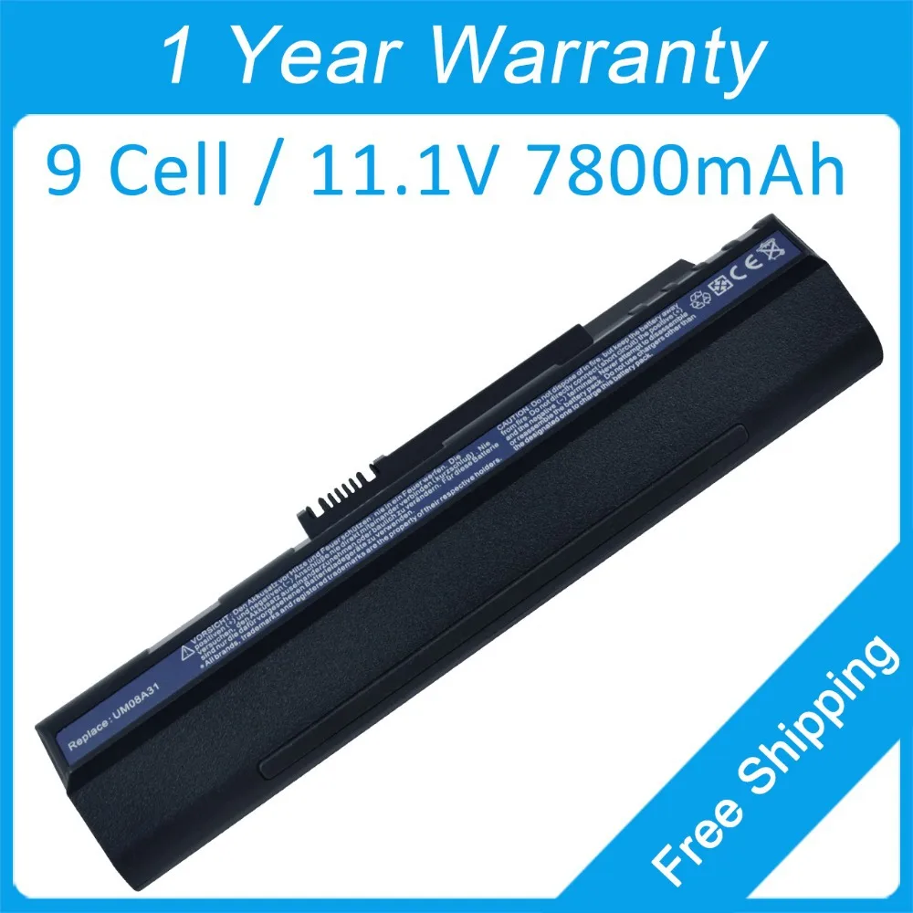 

New 7800mah laptop battery for Aspire One 571 D150 D250 ZG A150L UM08A32 UM08A51 UM08B32 LC.BTP00.017 LC.BTP00.046