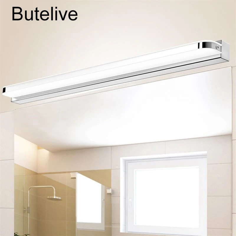 

LED Wall Lamp Bathroom Acrylic Mirror Light Washroom Wall Light Waterproof Tube Wandlamp Modern Vanity Light Lampara Pared 9 12W
