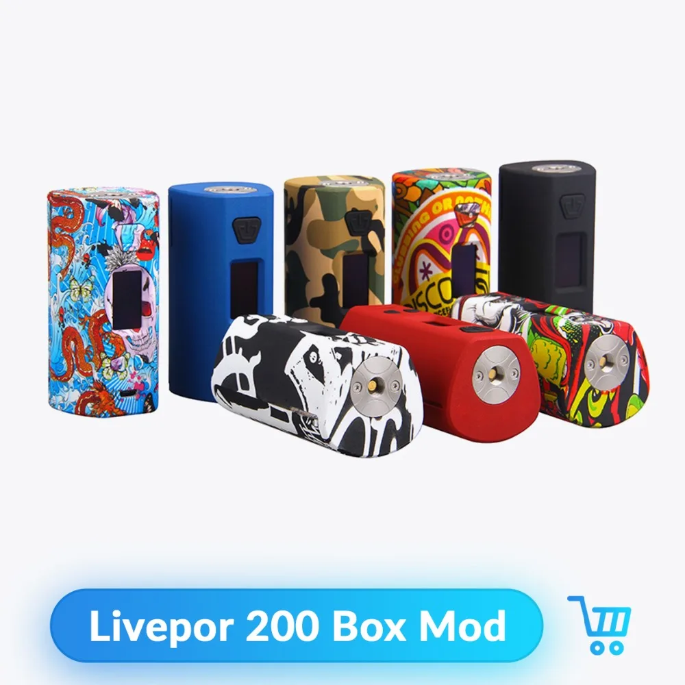 

Yosta livepor 200W TC Box Mod 6 Different Modes Vape Mod By Dual 18650 Battery Fit 510 Thread E Cigarette Atomizer Vape Mod