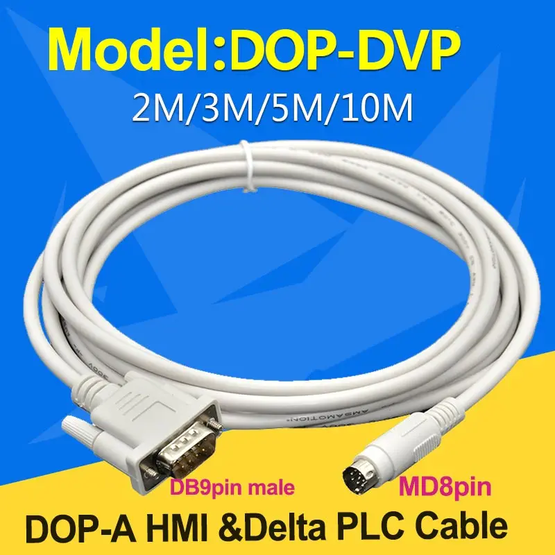 Compatible Delta DOP-DVP Programming Cable DOP Touch Panel And DVP Series PLC Communication Cable цена Compatible Delta DOP-DVP Programming Cable DOP Touch Panel And DVP Series PLC Communication Cable цены онлайн