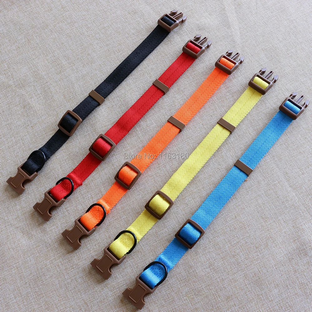 

12pcs/lot Adjustable Cotton Dog Collars Pet Collars Necklace Collar For Dogs Cat Collars Pet Supplies S M L XL Size