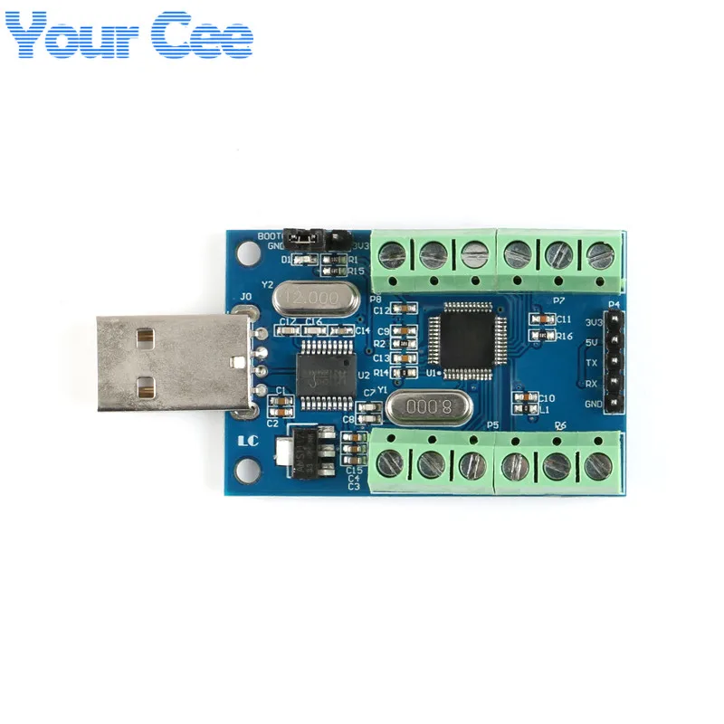 STM32F103C8T6 USB интерфейс 10 каналов 12 бит AD выборки сбора данных STM32 коммуникационная плата интерфейса UART ADC модуль