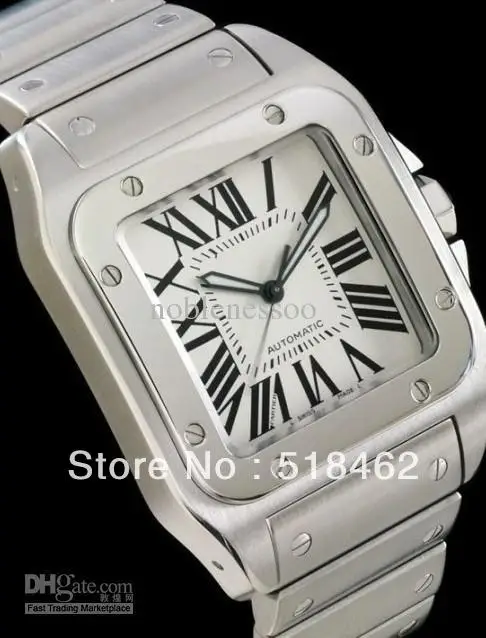 Free shippin--luxury Watch Mens 100 STAINLESS STEEL BRACELET AUTOMATIC Men's Watches Pasha Calibre de | Тематическая одежда и