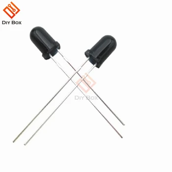 

10Pcs 5mm 940nm IR infrared Receiving diode LED Black Light Lamp Infrared Receiver
