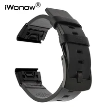 Ремешок для часов из натуральной кожи для Garmin Fenix 5X/5X Plus/5S/5/3/3HR/Forerunner 935/Approach S60