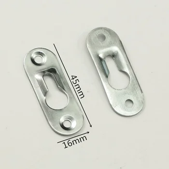 

20 Pcs/Set Keyhole Hangers Iron Hanging Plate Hardware for Mirror Oil Painting Picture Frames DTT88