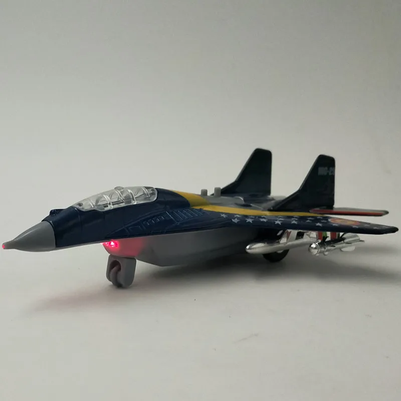 Детский игрушечный самолет MiG 29 модель самолета из сплава звук и светильник
