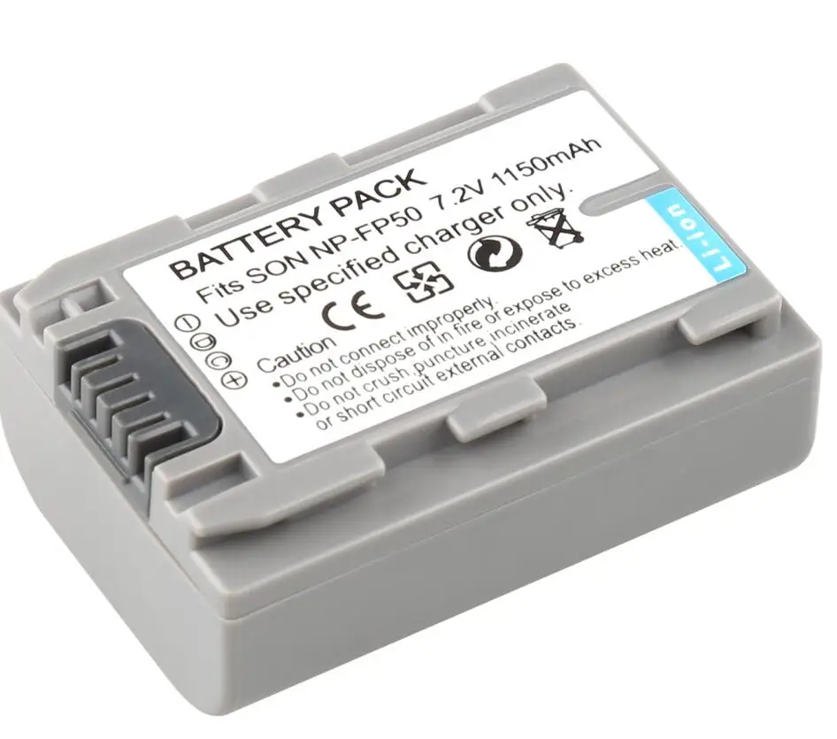 NP-FP50 Батарея+ Зарядное устройство для sony DCR-HC30 70E 80E NP-FP30 NP-FP60 NP-FP70 30 30E 32 32E 35 35E 39 39E 40 40E 42 42E - Цвет: 1 battery