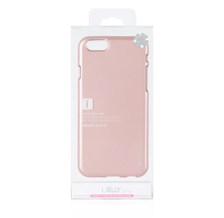 Чехол бампер MERCURY Goospery i Jelly из ТПУ тонкий металлический чехол для iPhone 11 Pro Max 5 5s SE 6 6s