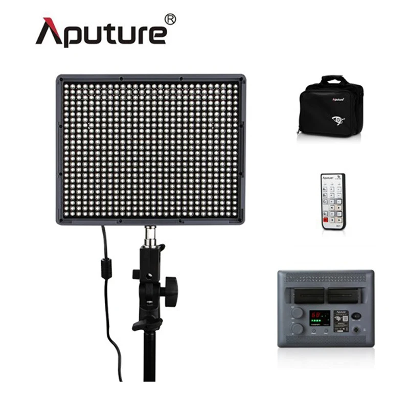 Aputure Amaran HR672C высокое CRI95 + 2,4 г беспроводной 672 3200 К-5500 К светодиодных видео панель с 2x NP-F970 батареи и сумка в подарок