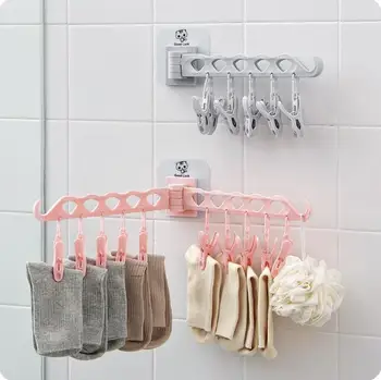 

Multi-purpose Underwear Socks Drying Racks Household Plastic Hanger Folders