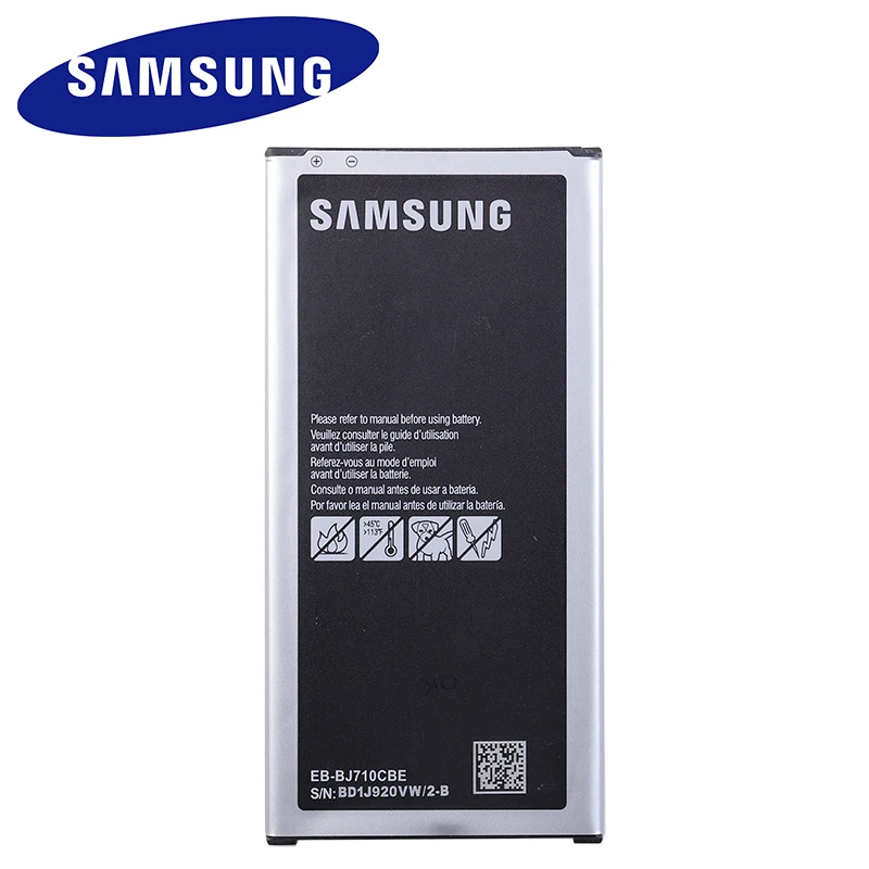 Samsung оригинальный запасной аккумулятор для Galaxy J7 2016 Edition J710 J710F J7108 J7109 EB BJ710CBE 3300mAh