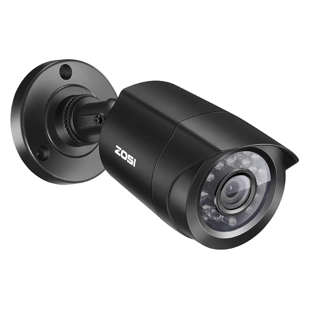 ZOSI 720 P/1080 P HD-TVI CCTV камера безопасности, 3,6 мм объектив 24 ИК светодиодов, 65 футов ночного видения, уличная камера видеонаблюдения