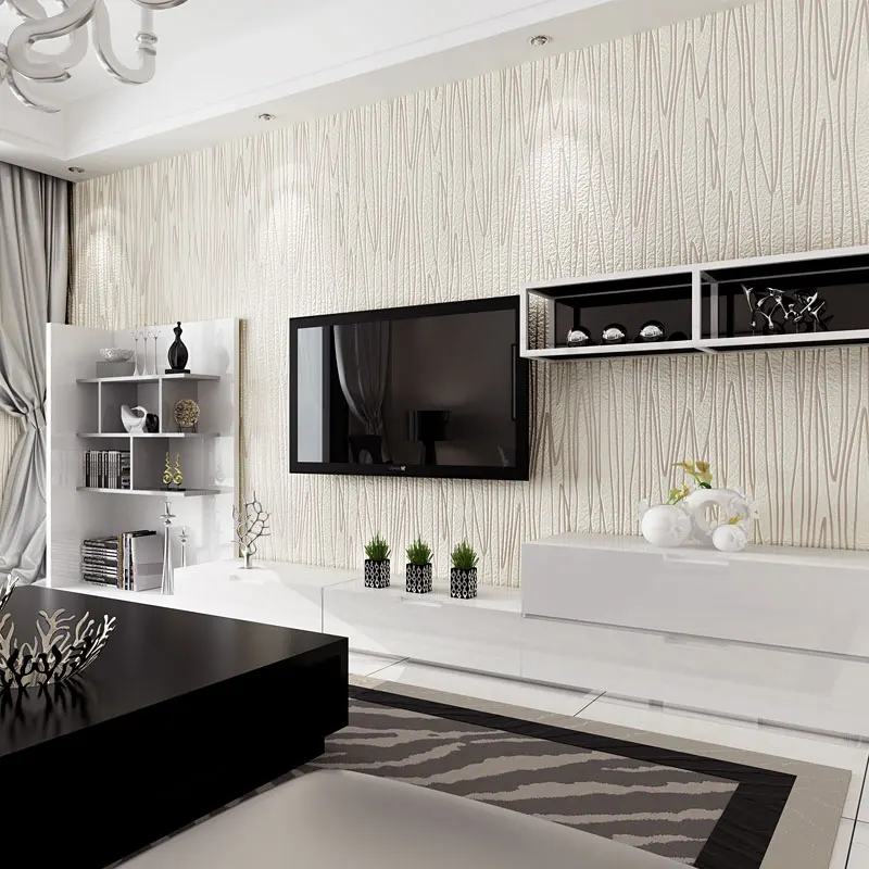 High Quality Thick Flocked Geometric Modern Striped Wallpaper For Walls Bedroom Living room Decor Embossed 3D Wall Paper Rolls High Quality Thick Flocked Geometric Modern Striped Wallpaper For Walls Bedroom Living room Decor Embossed 3D Wall Paper Rolls