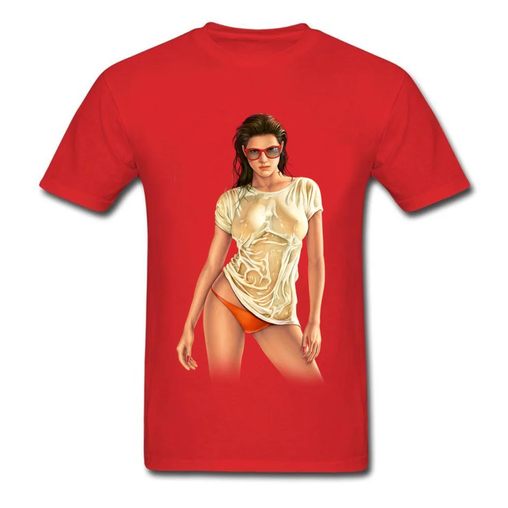 Sensual Lady 333 Tops Shirt Dominant O-Neck Casual Short Sleeve 100% Cotton Man T-Shirt Casual Sweatshirts Top Quality Sensual Lady 333 red