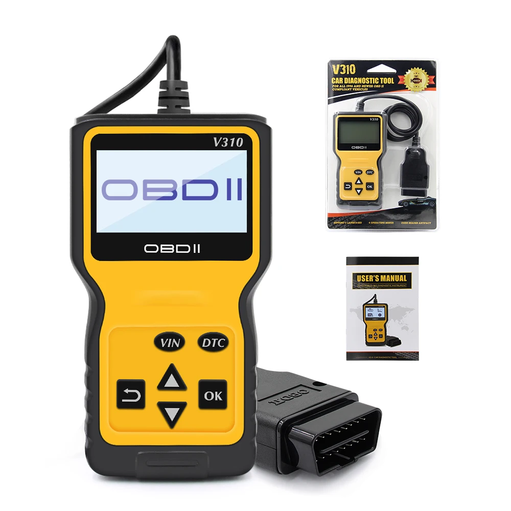 

V310 OBD Auto Code Reader OBD2 Scanner Launch Car Check Instruments Engine Fault Diagnostic scanner Tool Car Diagnostics Tool