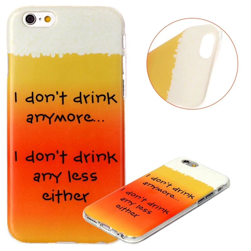 Ikasefu мультфильм живопись тпу case для iphone 5s se 6 с ультра тонкий soft phone чехол 5 защитной