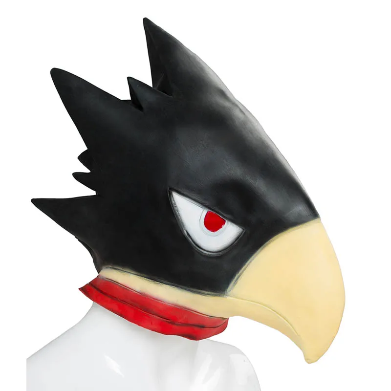 Coshome Boku no Hero Academia My Hero Academia Tokoyami Fumikage Cosplay Costumes Cloak Mask Bird-Head Helmet Cosplay Props (2)
