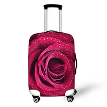 Flora Rose Flower travel accessories suitcase protective Viagem covers 18-32 inch elastic luggage dust cover case stretchable