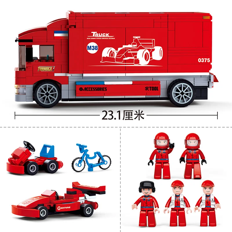 0375 557pcs Vehicle Constructor Model Kit Blocks Compatible LEGO Bricks Toys for Boys Girls Children Modeling 0375 557pcs Vehicle Constructor Model Kit Blocks Compatible LEGO Bricks Toys for Boys Girls Children Modeling