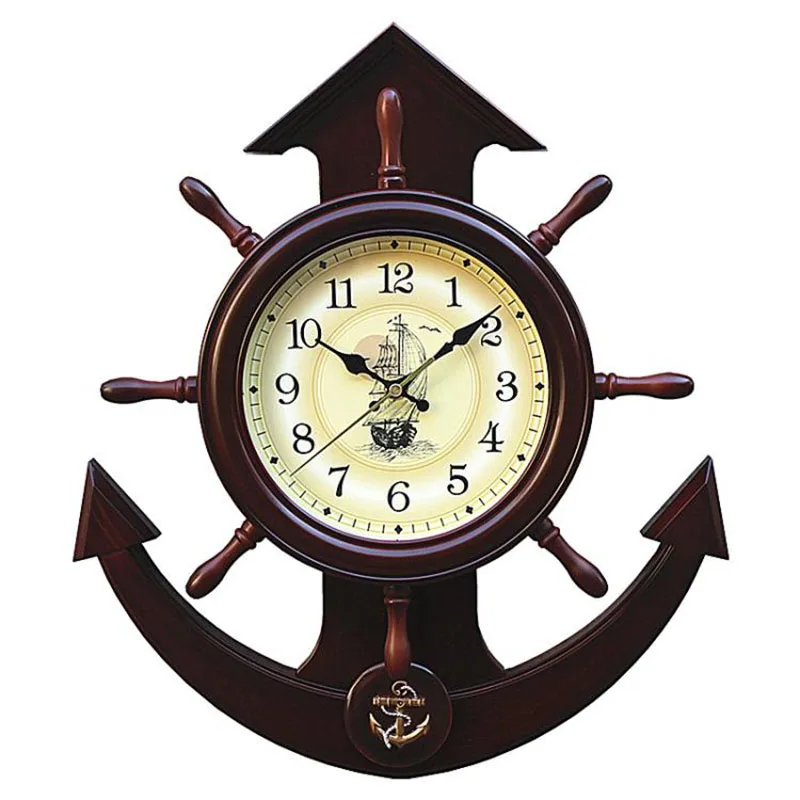 

Sailboat Vintage Wall Clock Modern Design Silent 3D Clock Mechanism Wall Decorations Living Room Reloj Pared Home Decor Clocks