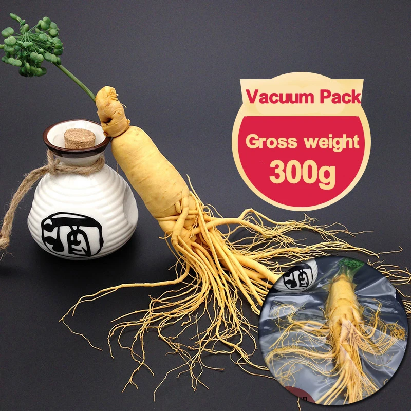 

Changbai Fresh 300g Top Grade Vacuum Pack Panax Ginseng Root 8 Years Old Body Relaxation