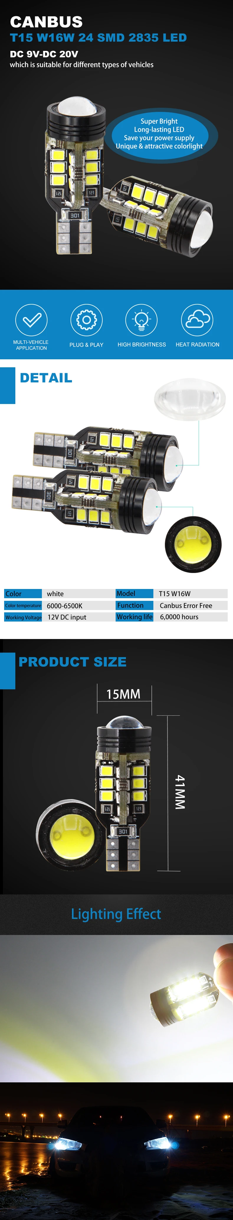 Lymoyo T15 светодиодный W16W CANBUS 2835 921 912 новое обновление очень яркий высокой Мощность Автомобильный светодиодный резервный светильник автоматический обратный свет лампы 12v