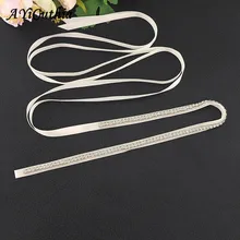 AYiCuthia тонкий пояс невесты со стразами свадебный пояс ленты бусины Свадебная лента для свадьбы вечернее платье для выпускного Y20