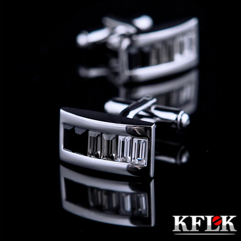 KFLK ювелирные изделия Запонки мужские брендовые хрустальные дизайнерские запонки модные кнопки высокого качества свадебные мужские