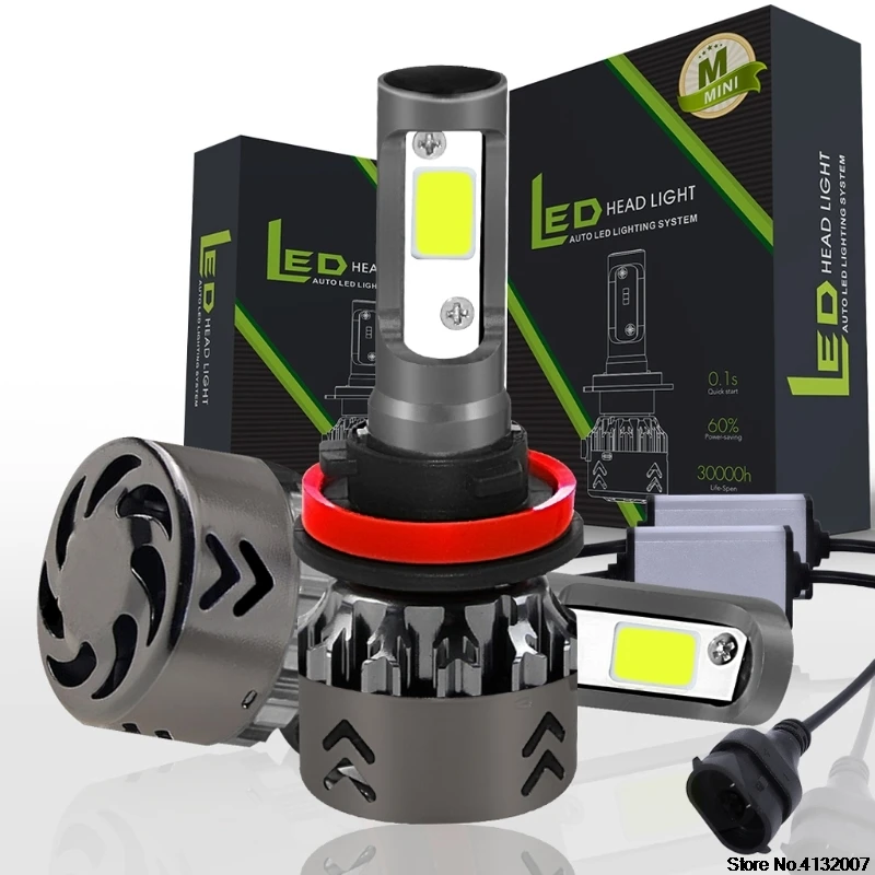 

2xHigh Quality H8H11 180W30000LM LED Headlight Kit Beam Bulbs 6000K 2019 828 Promotion