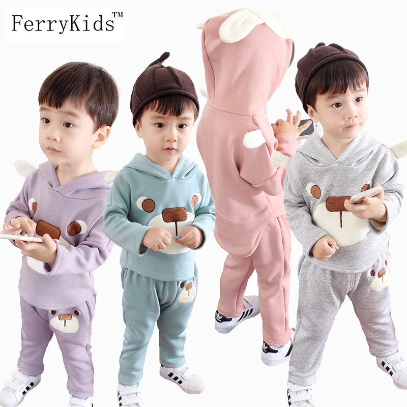 

2016 New Winter Kids Clothes Boys Girls Clothing Sets Children Clothing Baby Girls Toddler Boys Clothing Boutique Korean Hoodies