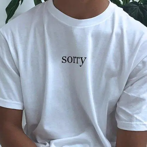 

Skuggnas Sorry T-Shirt Short Sleeve Fashion Casual Tops Black White Mens apologetic T shirt Sarcastic Hipster T shirt Drop ship
