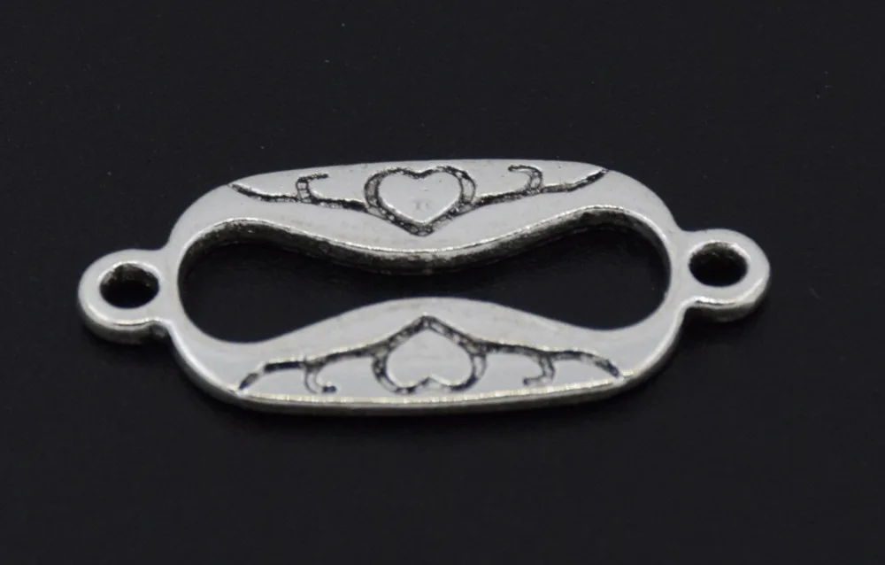 Buy 20Pcs Antique Silver Bracelet Connector Charm