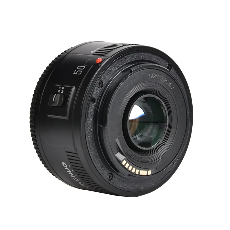 Объектив YONGNUO YN50mm f1.8 YN EF 50 мм f/1 8 AF апертура YN50 автофокус для цифровых зеркальных