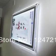 Настенный акриловый светодиодный лайтбокс с подсветкой, кристалл A2 размер