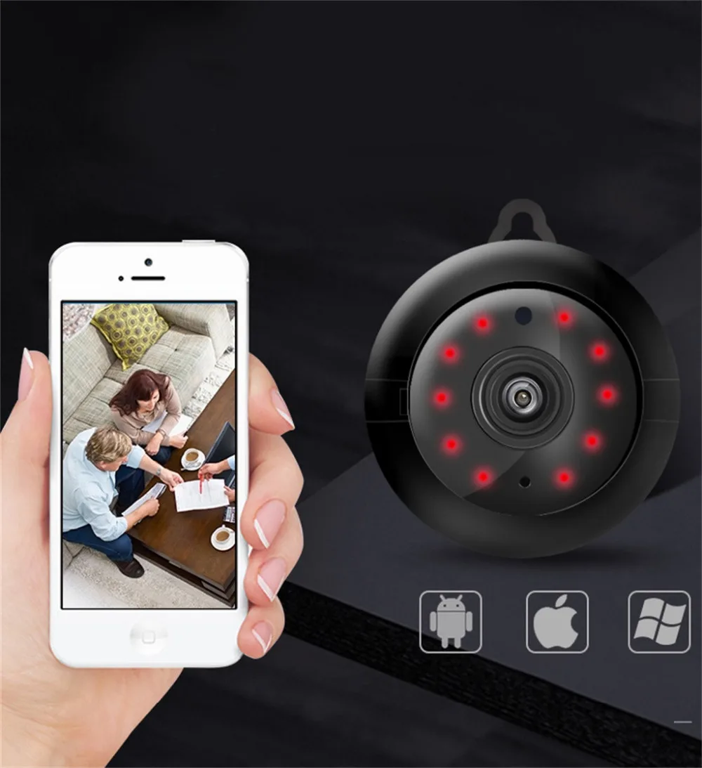 Mini WIFIIP Camera Wireless WiFi HD 720P Hidden Home Security Camera IR Night Vision Mini Camera 40AP22 (5)