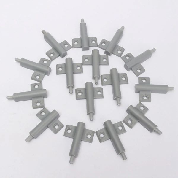 

15Set/Lot Professional Grey Cabinet Catches Kitchen Door Buffer Cabinet Door Drawer Soft Quiet Closing Wholesale Free Shipping