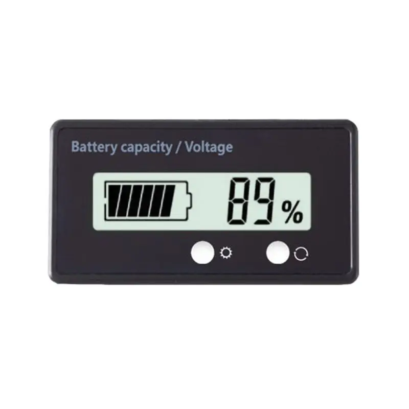 

12V/24V/36V/48V LCD Acid Lead Lithium Battery Capacity Indicator Voltmeter Voltage Electric Motorcycle Scooter Battery Tester