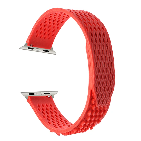 Детский самокат петля ремешок для часов 38 мм 42 мм iWatch Apple Watch Band резиновый ремешок спортивный браслет на запястье черный синий зеленый серый